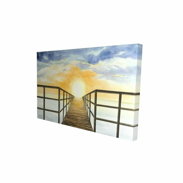 Fondo 12 x 18 in. Sunset in the Sea-Print on Canvas FO2788276
